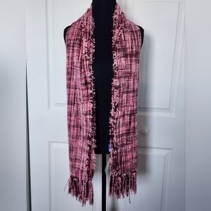 NWT Charter Club Spacedye Chenille Wrap Scarf, with Fringe,One Size